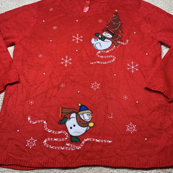 ❤️ Snowman Ugly Christmas Sweater - Picture 4 of 10